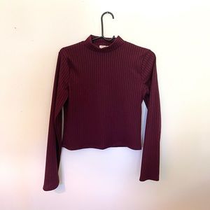 Olivia Rae maroon long sleeve